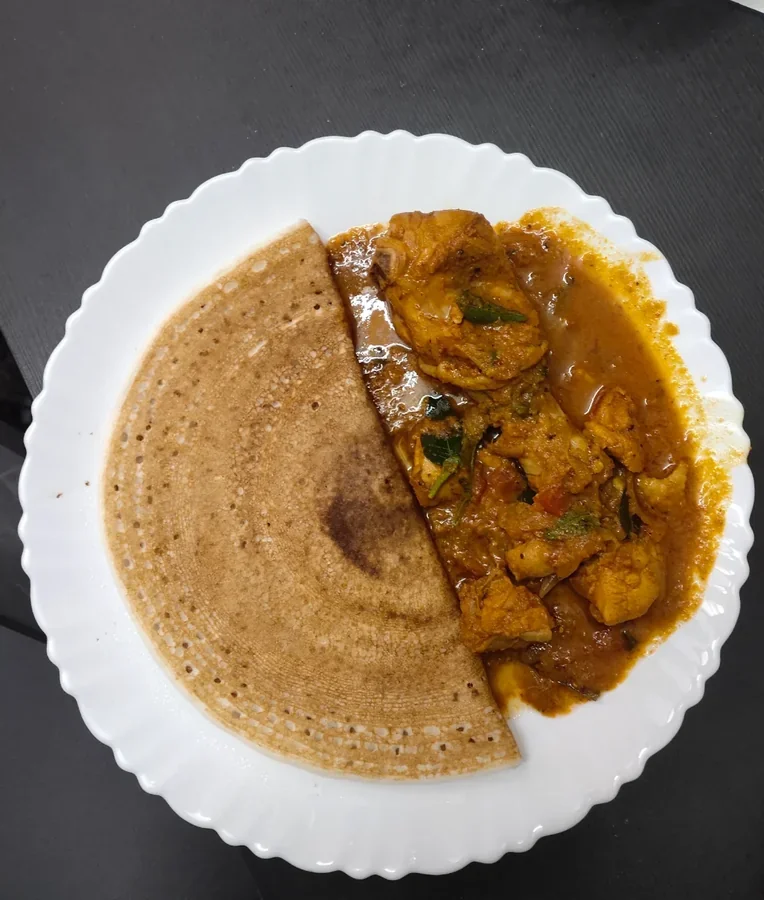 Dosa & Chicken Curry