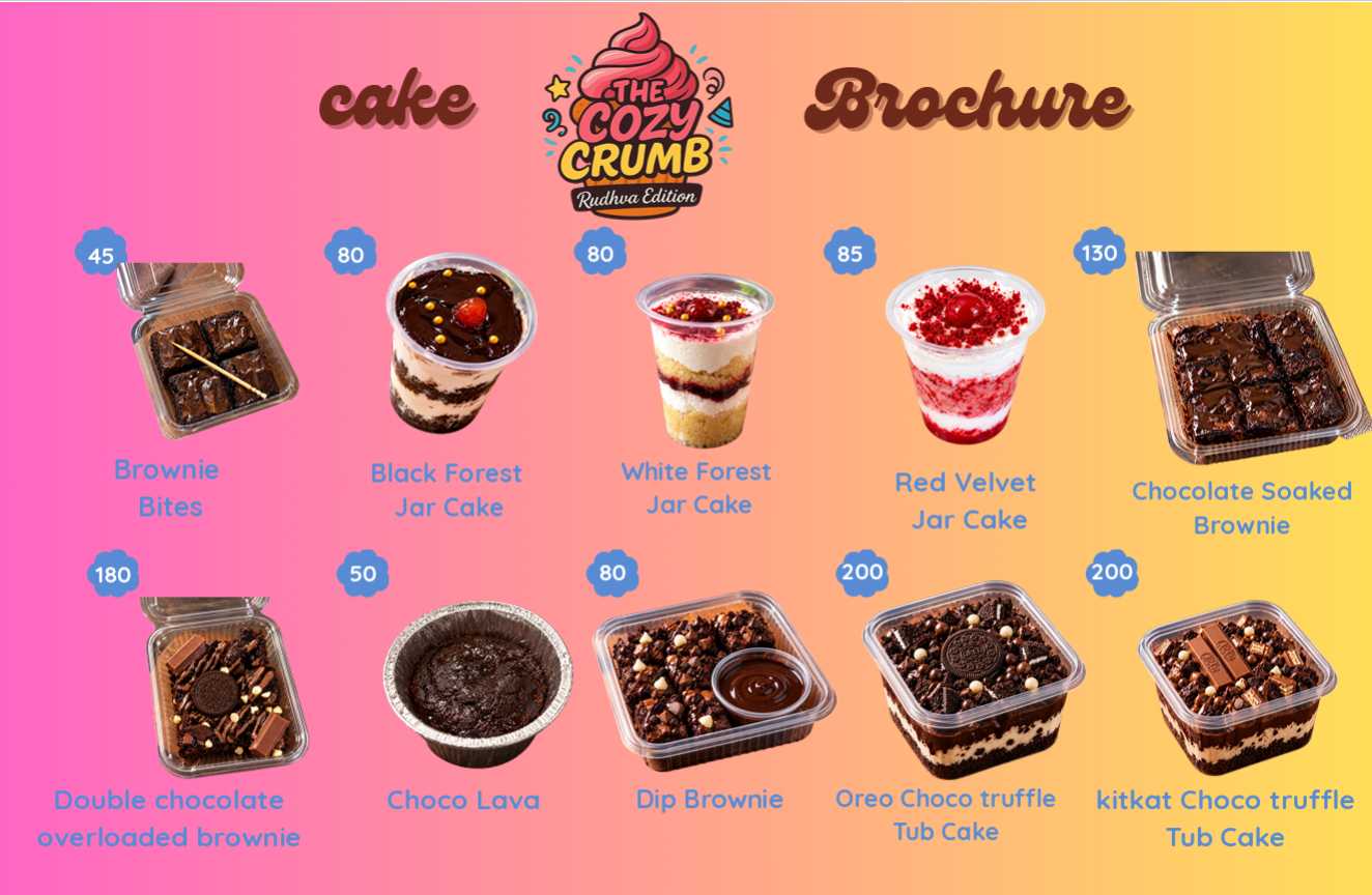 Crumb Bakery menu